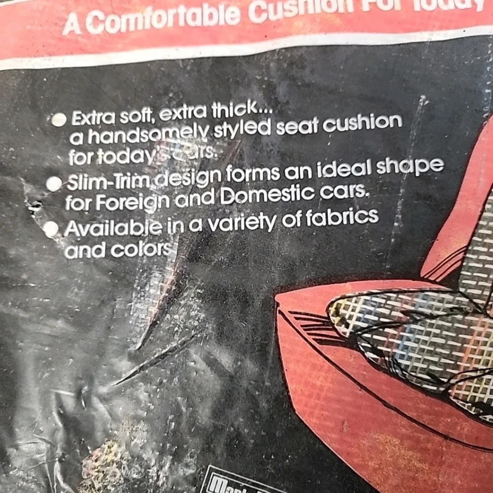 Vtg 70's THE HI BACK Aircool Breeze Back Cushion Seat Cover Vatco Industry  USA